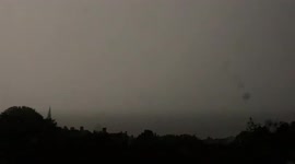 Watch dramatic overnight thunderstorms light up East Sussex's skies