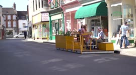 UK council slammed for spending £60k on US-style parklets which look like 'naff sun loungers'
