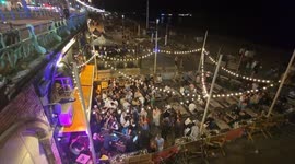 Revellers hit Brighton Beach Bars to celebrate bank holiday weekend