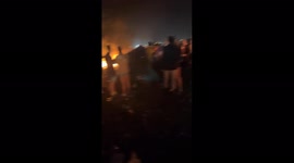 UK: Tents Set On Fire During Leeds Festival