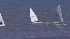 Sailors compete in Sheppey's 'Round the Island Race' in Kent, UK