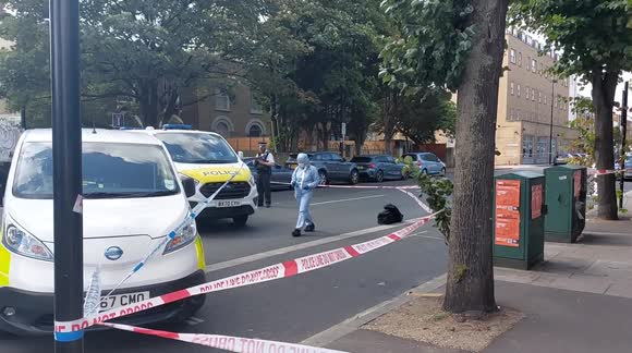 London's Hackney Road cordoned off as 24-year-old man shot in leg