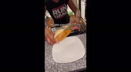 Woman who cooks for her sister every day leaves TikTok amazed with bizarre creations – including 'sunbathing' chicken and skateboard sandwich. Part 3