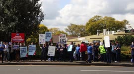 Nurses and midwives strike: Concord Repatriation Hospital