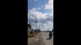 walking on the roadside in a rural area in KPK province Pakistan.