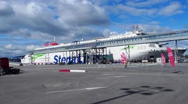 NAMING ON NEW PASSENGER AND FERRY SHIP STENA ESTELLE IN GDANSK POLAND
