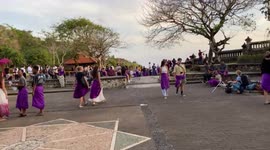 Horrific number of tourists in one of Bali temples. Tourist season continue in Indonesia