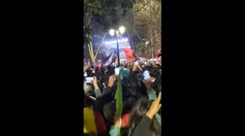 Concert at one of the final rallies in Santiago, Chile