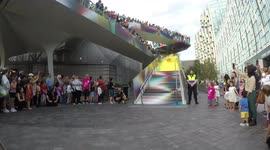 A sped up version of The Island Of Foam artwork that brought joy to the residents of Greenwich