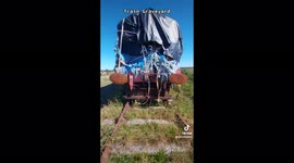 Mind the scrap: Explorer uncovers abandoned train graveyard in Ireland