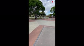 'Passionate scooter rider tries his hand at BALLSY aerial tricks 
'