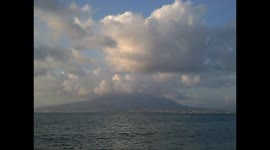 Vesuvius and the cathedral of Vico Equense