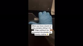 TikTok star creating 'jizzy' jewellery with SPERM branches out and is now using urine too – sharing shocking video of fridge full of 'samples' Part 2