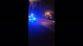 Police cars race during shooting spree in Memphis, US