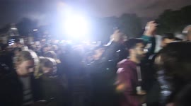 Drunken rendition of God Save The Queen outside of Buckingham Palace on the day that the Queen Died