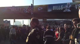 A view from below the bridge NFL Crowds 01/11/15 Chiefs Vs Lions