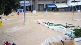 Shocking footage of floods in Albufeira, Portugal