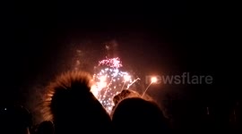 Alexandra Palace Fireworks clip