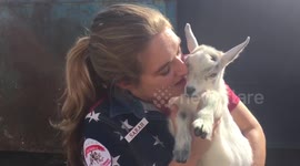 Baby GusGus's walk home!