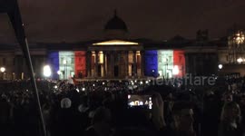 Paris attacks - Vigil in Trafalgar Square for the victims