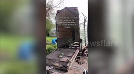 Irish teenager transforms vintage pony box into a pop-up bakery stand