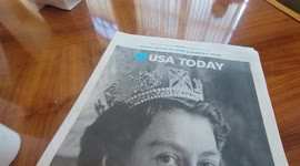 USA Today cover Celebrating Life of Queen Elizabeth II as she passed away