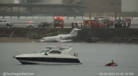 US: Small Plane Crashes Into San Diego Bay In California