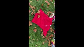 The queens flower tribute- London fire brigade lay t-shirt with nice message