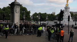 King Charles departs Buckingham Palace as the public cheer
