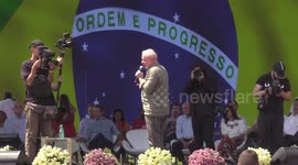 Candidate Luiz Inacio Lula da Silva's speech in Taboão da Serra, São Paulo, Brazil