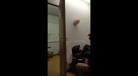 Site pranks on staff! A scary mask was used to 'brighten up' the mood on site.