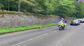 Queen Elizabeth’s Coffin going through Brechin, UK