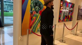 Eduardo Kobra's Opening Exhibition at UN during 200-year anniversary of Independence of Brazil