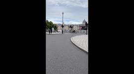 Trafalgar Square before the Queen’s last journey