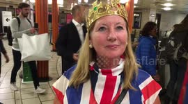 A women in the underground talks about how the day of Royal events has made her feel