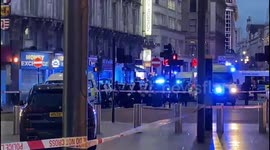 Huge emergency service response to reports of man stabbed near London's Leicester square with one man tasered