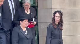 New Zealand's PM Jacinda Ardern leaves UK Parliament after paying respects to Queen Elizabeth II