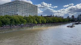 Thousands of people are on the queue to visit Queen Elizabeth II as she lies-in-state in Westminster Hall