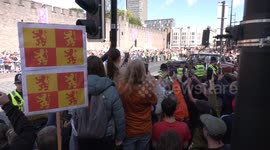 Protester explains BOOS and JEERS for King Charles on visit to Cardiff: Extended version