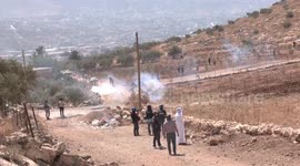 Palestinians protesters clash with Israeli forces around establishment of Israeli outposts