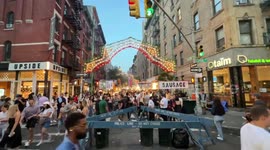 San Gennaro Feast in Little Itay, NYC has begun