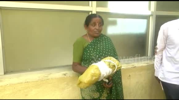 Going out on a limb: Shocking moment hospital allegedly gives wife amputated LEG of husband in exchange for bribe in India