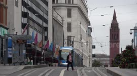 Deserted Birmingham as everyone is home to watch Queen Elizabeth's state funeral