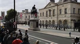 Whitehall becomes rather somber as the funeral for the Queen takes place