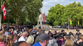 Two minutes’ silence observed on Horse Guards Parade