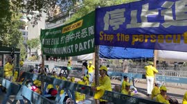Protests outside U.N. Headquarters in NY, US