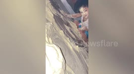 'Missing' little boy found hiding under bed making sandbox out of powdered milk
