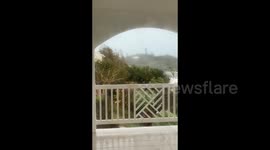 Hurricane Fiona raging over Hamilton Parish, Bermuda