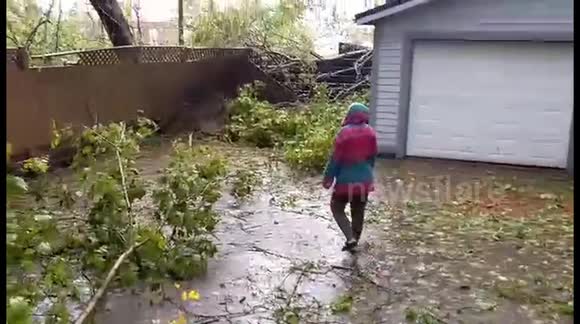 Significant damage in Nova Scotia, Canada after Hurricane Fiona