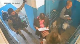 CCTV captures armed soldiers going door to door collecting votes in 'referendums' in Russian-occupied Ukraine